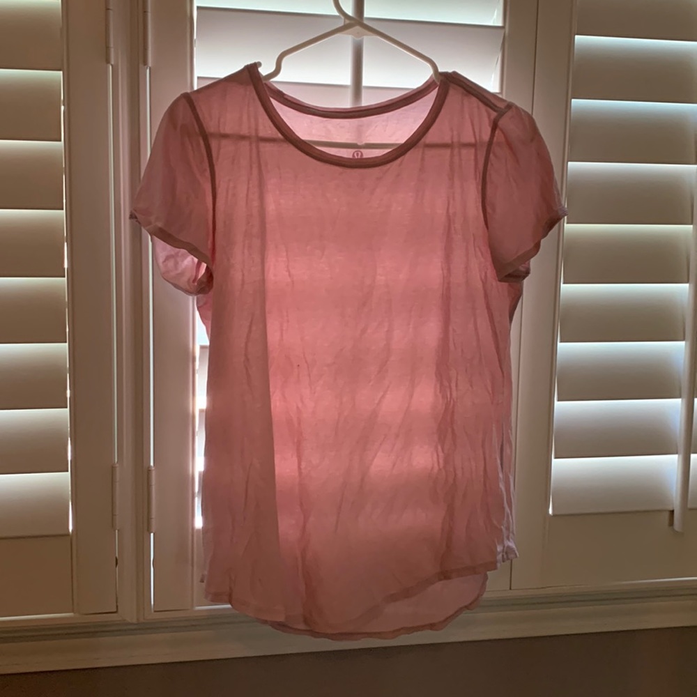 Lululemon light pink top